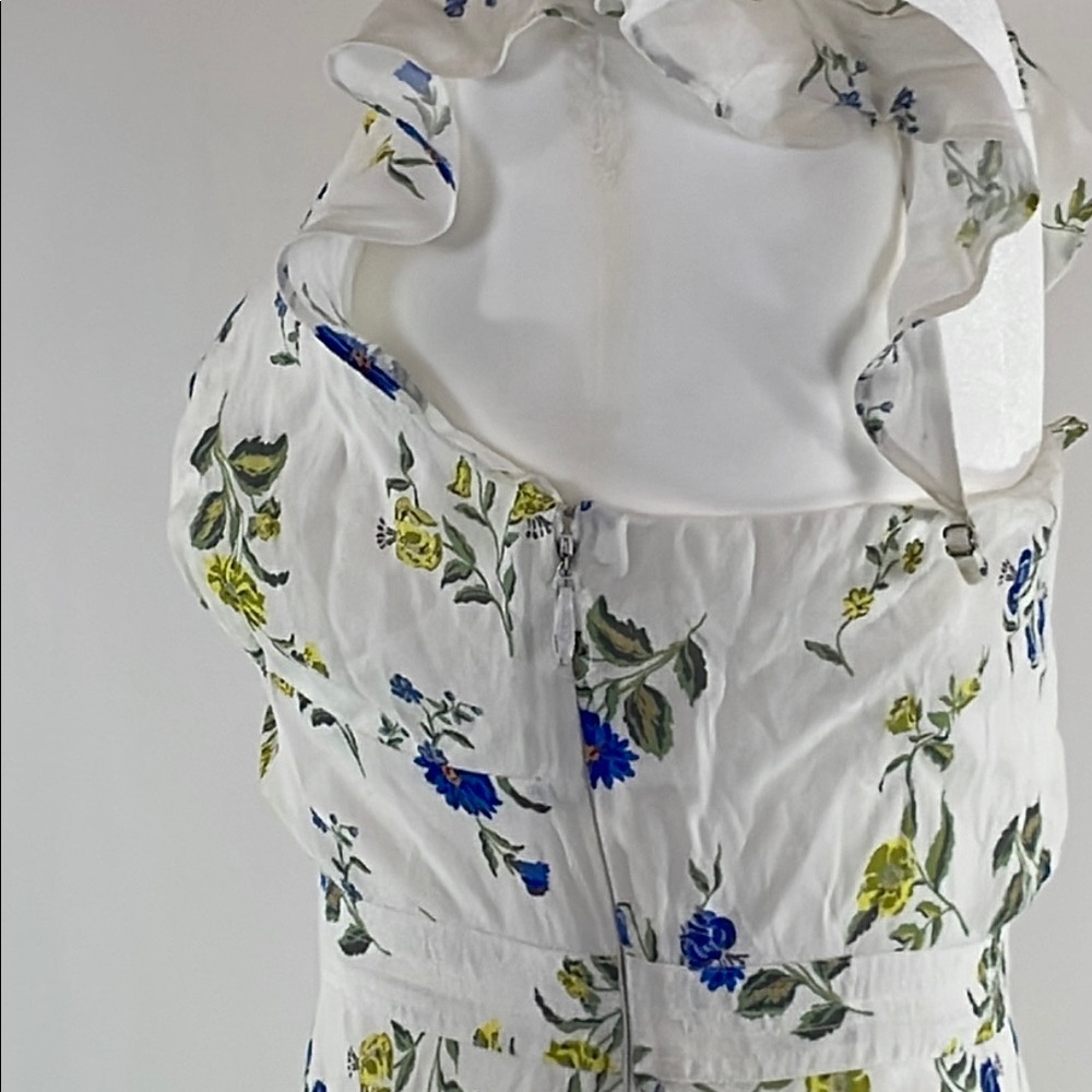 Jason Wu Floral Ruffle Midi Dress, 12 - Picture 9 of 17